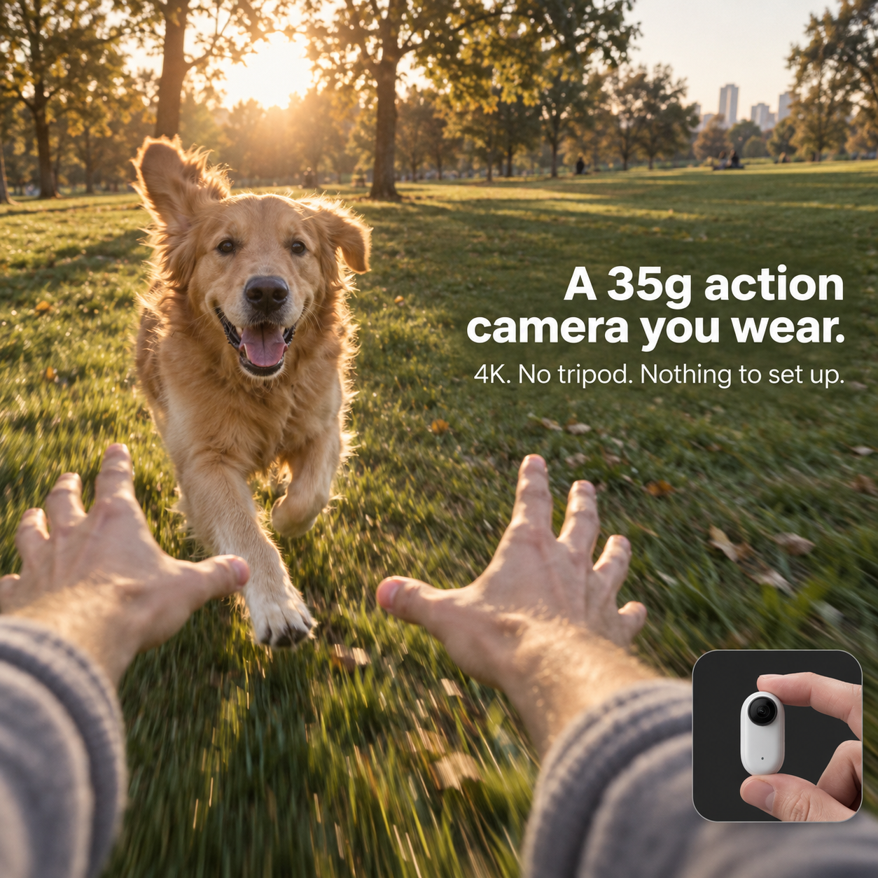 LIVO — 35g Wearable 4K POV Camera | Hands-Free, Waterproof