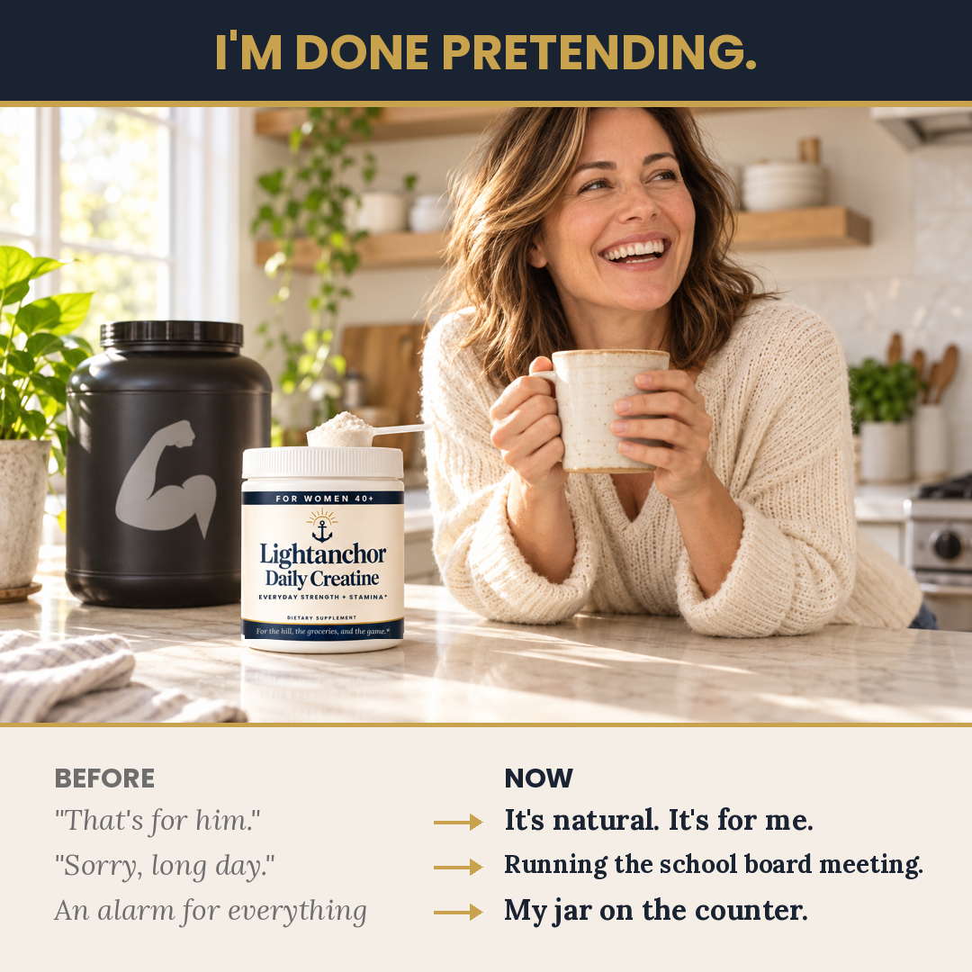 Lightanchor Daily Creatine for Women 40+ · Everyday Strength + Stamina